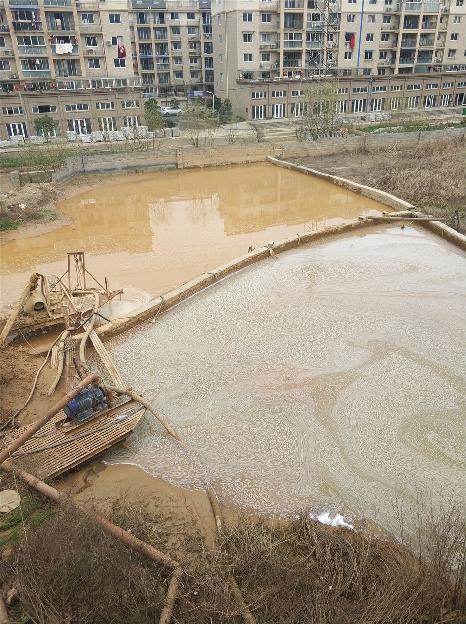 萨迦沉淀池淤泥清理-厂区废水池淤泥清淤